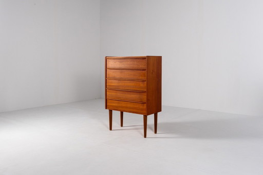 Vintage Mid-Century Teak Chest of Drawers, 1960s, Denmark