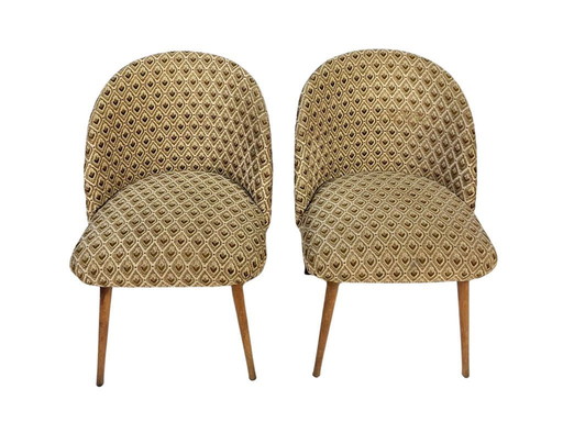 Paire de fauteuils rétro dans le style d'Antonín Šuman, Tchécoslovaquie années 1960