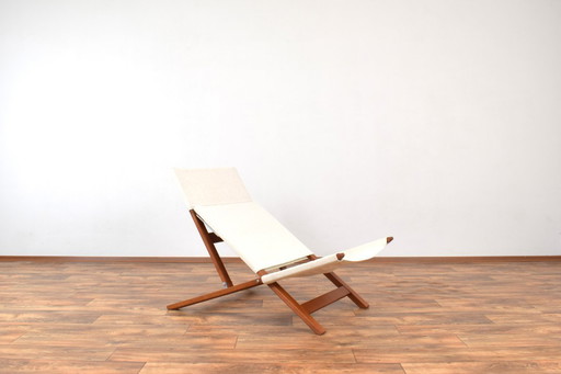 Fauteuil/méridienne danoise de style Mid-Century par Lauge Vestergaard pour Cado, années 1960.