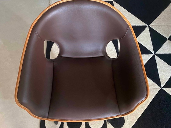 POLTRONA FRAU POLTRONCINA GINGER – Sedie girevoli, Leather, Wood (photo 11 of 36)