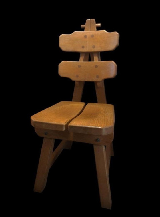 Image 1 of Vintage brutalist sculptural constructivisme stoel