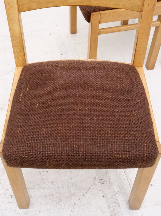 Brutalistisch Design Massief Licht Eiken Salonstoelen Jaren 70, Set van 6 – Eetkamerstoelen, Wood (photo 15 of 26)