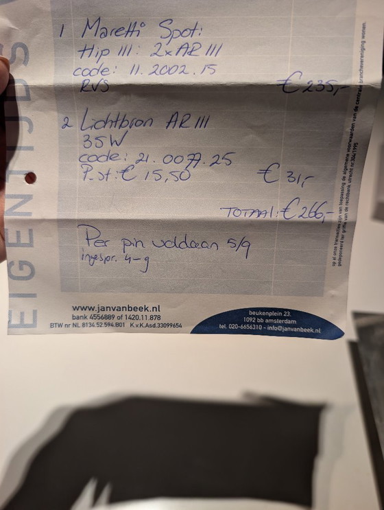 Image 1 of Maretti double spot ceiling lamp stainless steel