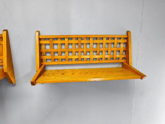 Image 1 of Par de estantes plegables de pared de mediados de siglo de ULUV, Checoslovaquia.