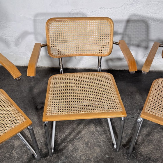 Sillones de caña estilo Cesca de Marcel Breuer, juego de 4, años 90 – Sillas de comedor, Chrome (photo 14 of 16)