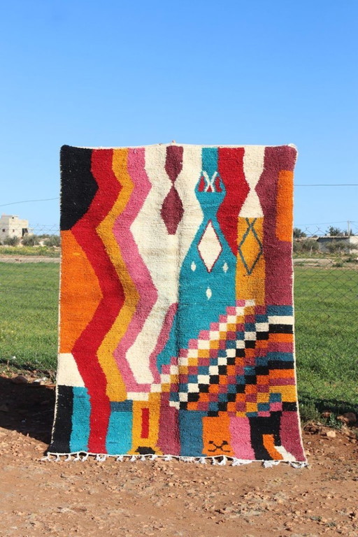 Handgemaakt Marokkaans tapijt 250 cm x 150 cm