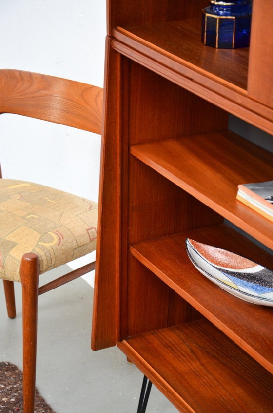 Image 1 of Vintage open bookcase, teak chest of drawers, mid-century sideboard, retro