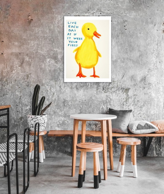 Image 1 of Vivi ogni giorno come se fosse il primo - David Shrigley - Poster 50 × 70 cm