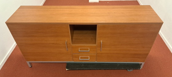 Image 1 of Modern wooden sideboard with drawers and compartments