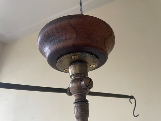 Lampada a Sospensione Francese da Ingresso in Vetro Trasparente – Lampade a sospensione, Glass, Wood (photo 5 of 11)