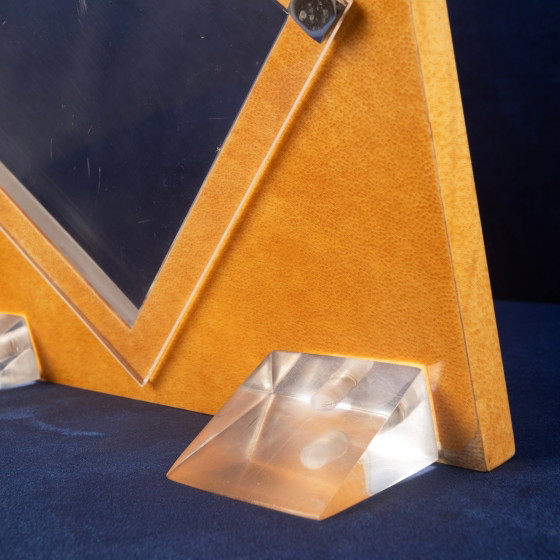 Giorgio Tura Natuurlijk Perkament en Plexiglas Fotolijst voor Tura Milano, 1980 – Lijsten, Leather, Modern (photo 10 of 16)