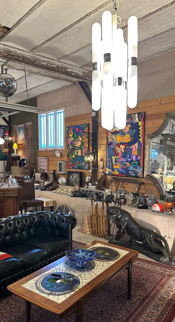 Image 1 of Lampadario italiano 1970 di Aldo NASON per Mazzega