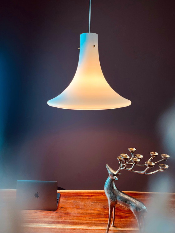 Image 1 of XL Glashütte Limburg Trompetenlampe