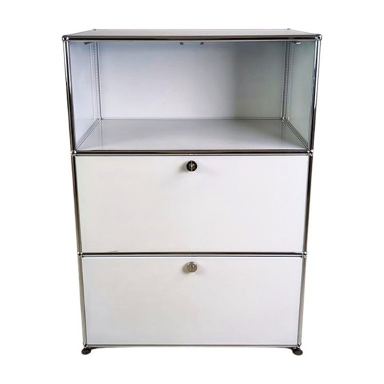 Image 1 of Original USM Haller Kommode weiß Fritz Haller Anrichte Schrank