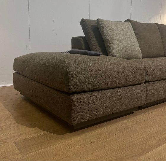 Image 1 of Wie neu Minotti Andersen Ecksofa Taupe + Ottomane