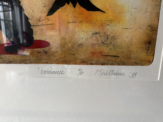 Image 1 of Color etching 'Romance' Hollie Witteveen