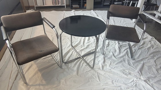 Image 1 of Erich Mendelsohn, Bauhaus chair; Mies van der Rohe, table