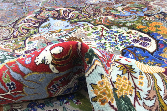 Image 1 of Tapis persan original noué à la main Kashmar Fein Paradise Design 389 x 296 cm Top condition