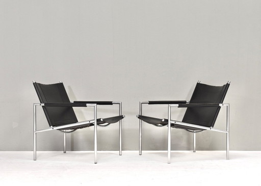 2 x SZ02 Lounge Chairs von Martin Visser für 't Spectrum, Niederlande - 1960er Jahre