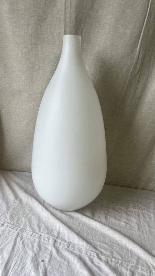 Grande lampada a sospensione Malta bianca di Peill e Putzler di Aloys F. Gangkofner,