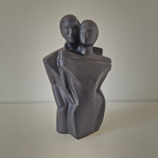 1980 Vintage Statue Homme Femme