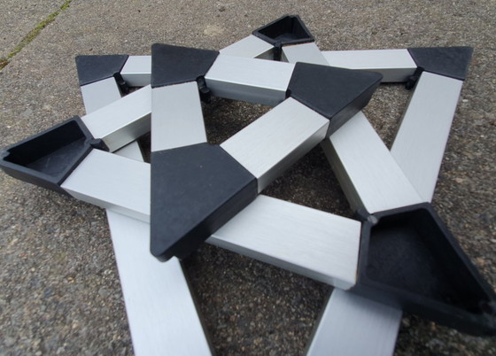 Image 1 of 3 dänische Design-Untersetzer von Jorgen Meldgaard für MENU, 1980er Jahre