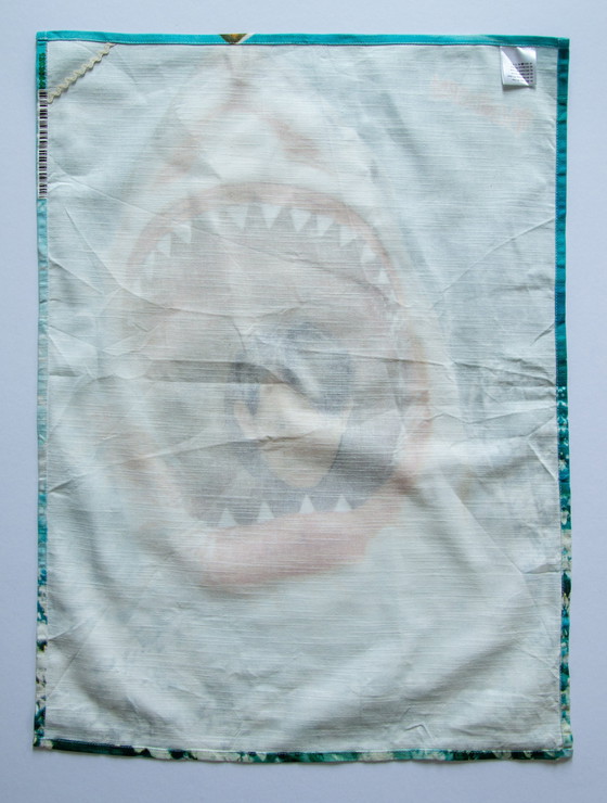 Image 1 of Original Martin Parr Geschirrtuch / 'Benidorm Shark / Autoportraits / 70 x 50cm