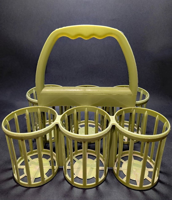 Image 1 of 2x Vintage 1960s bottle racks (Made in Holland)
