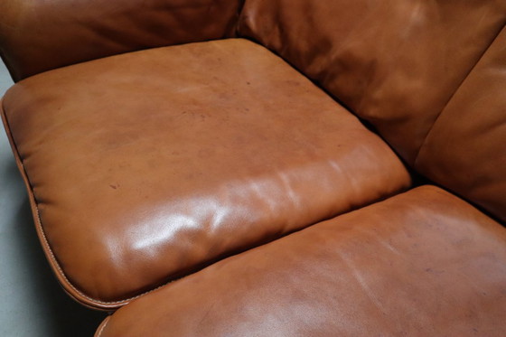 Image 1 of DS-16 Cognac leather sofa by De Sede Switzerland, 1970s