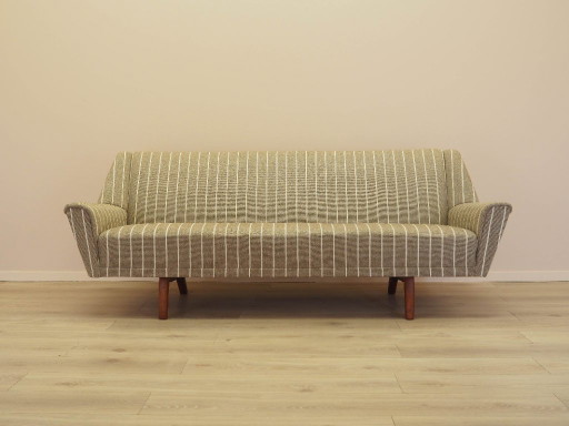 Beige bank, Deens design, jaren 70, gemaakt in Denemarken.