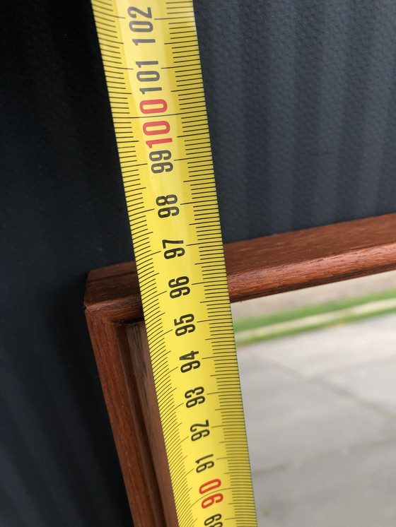 Image 1 of Vintage mirror with teak wood frame