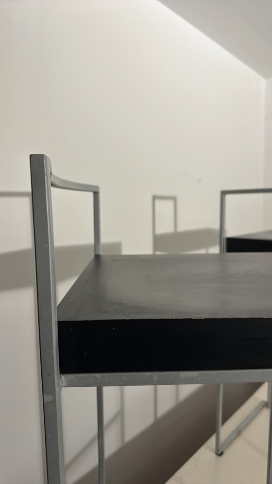 Image 1 of Obumex 4 barkrukken staal y hout