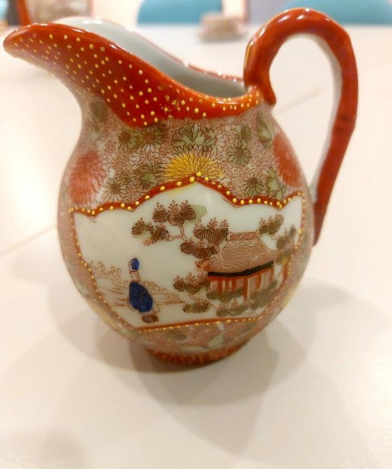 25-teiliges antikes japanisches Teeservice 1910 Meiji Pereodr – Tafelgeschirr, Porcelain (photo 4 of 8)
