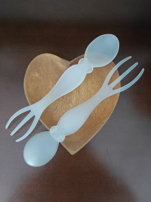 Luca Trazzi salad cutlery for Viceversa Design