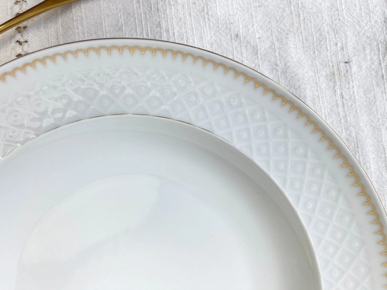BAVARIA Gilded White Porcelain Deep Dish, 'Annabell' Model – Crockery (photo 5 of 7)