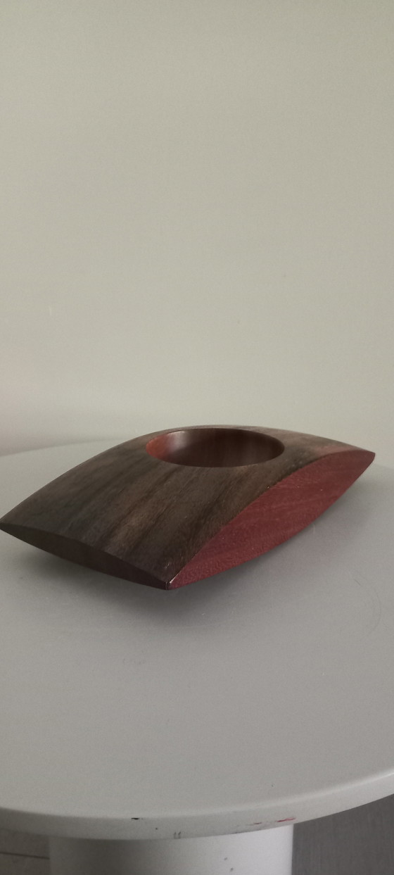 Ciotola scultorea in legno / Vide-Poche (30 cm) – Mid-Century / Japandi – Sculture, Wood (photo 5 of 6)