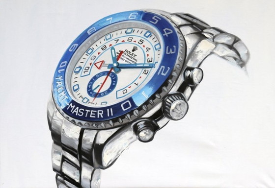 Image 1 of Rolex Yacht-Master II Oyster. Stampa Giclée, firmata e numerata.