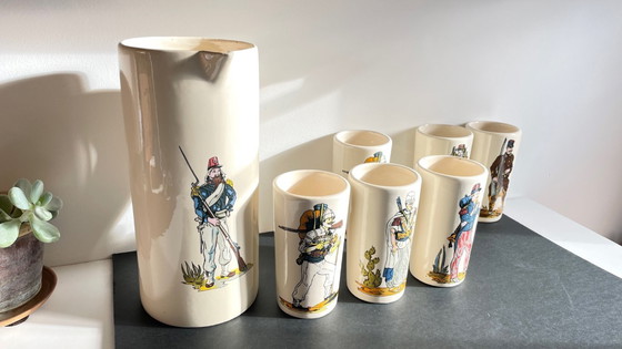 Image 1 of Set da aranciata vintage in ceramica