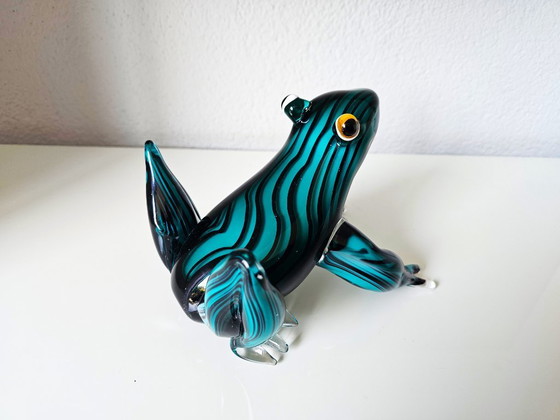 Image 1 of Stilisierter Frosch – Glas