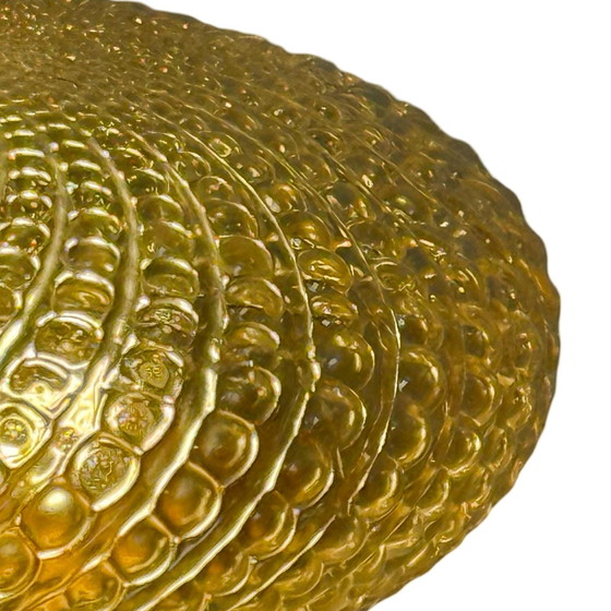 Image 1 of Deckenleuchte (oder Wandleuchte) mit gepresstem Glas - Wandleuchter - Midcentury Modern