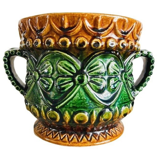 Vaso Bay vintage di metà secolo, modello XL, Bodo Mans, Germania Ovest, anni '60