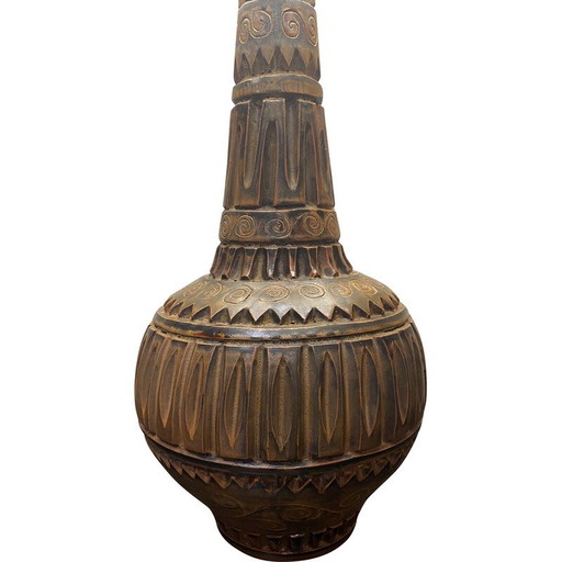 Vintage Marius Bessone ceramic lamp, 1950