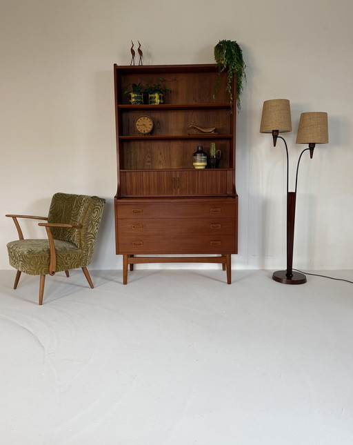 Vintage teak floor lamp '60