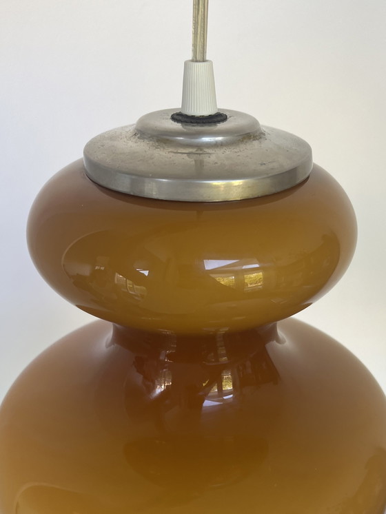 Image 1 of Mid-Century Opaline Pendant Lamp 1960s