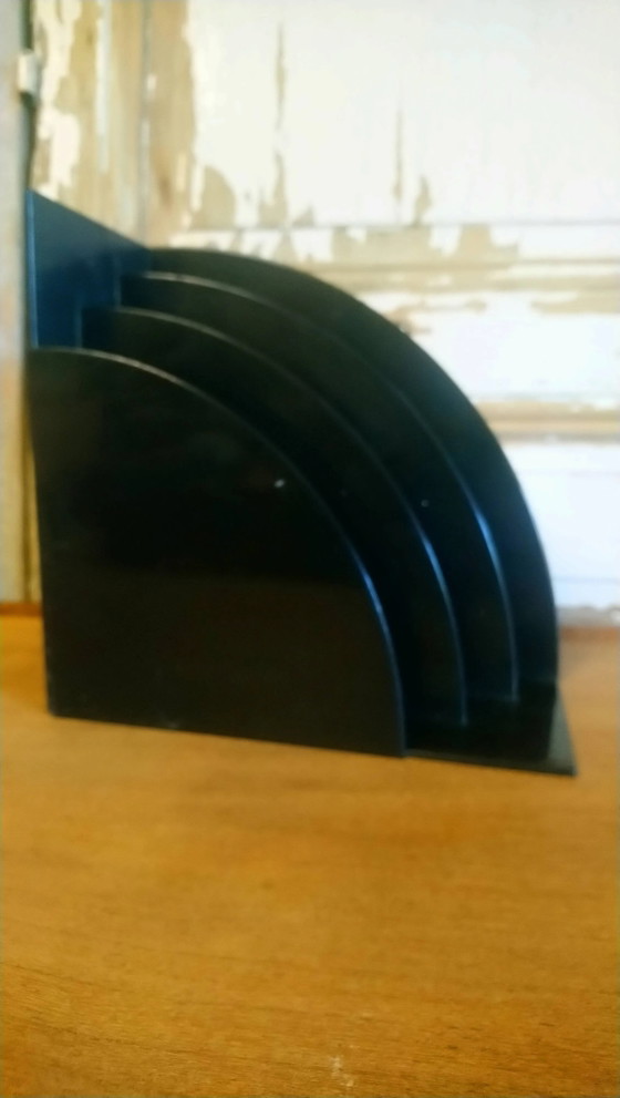 Kunststof „Crayonne“ vinylhouder circa 70/80 – Tijdschriftenrek, Plastic, Vintage (photo 4 of 16)