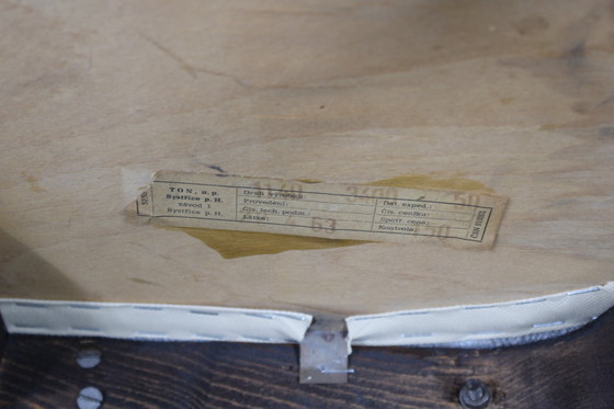 Image 1 of 1960 Antonin Suman Ensemble de six chaises de salle à manger en hêtre, restaurées