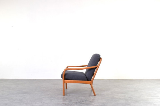 Mid-Century Danish Teak Lounge Chair by Dyrlund, 1970s. – Armchairs, Textile, Wood (photo 4 of 12)