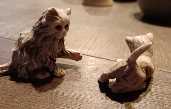 Image 1 of Deux figurines de chatons, marque Nigri, des années 70