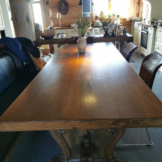 Image 1 of Refectory table 1830-1900