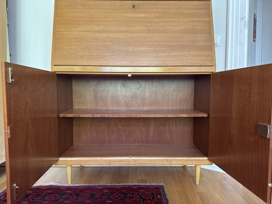 Image 1 of 60er-Jahre Sekretär aus Holz – Mid-Century Design